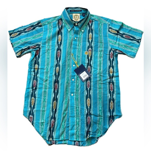 Billionaire Boys Club Other - Billionaire Boys Club Blue and Green Casual Button Down Shirt